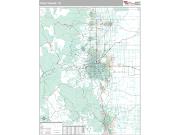 Front Range Metro Area <br /> Wall Map <br /> Premium Style 2024 Map