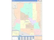 Arizona <br /> Wall Map <br /> Color Cast Style 2024 Map