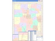 New Mexico <br /> Wall Map <br /> Color Cast Style 2024 Map