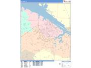 Decatur <br /> Wall Map <br /> Color Cast Style 2024 Map