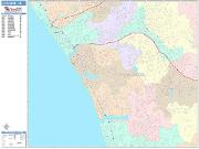 Carlsbad <br /> Wall Map <br /> Color Cast Style 2024 Map