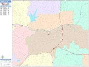 La Mesa <br /> Wall Map <br /> Color Cast Style 2024 Map