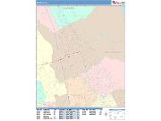 Milpitas <br /> Wall Map <br /> Color Cast Style 2024 Map