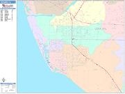 Oxnard <br /> Wall Map <br /> Color Cast Style 2024 Map
