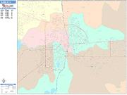 Pueblo <br /> Wall Map <br /> Color Cast Style 2024 Map