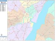Wilmington <br /> Wall Map <br /> Color Cast Style 2024 Map