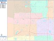 Coral Springs <br /> Wall Map <br /> Color Cast Style 2024 Map