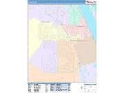 Palm Bay <br /> Wall Map <br /> Color Cast Style 2024 Map