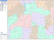 Sandy Springs <br /> Wall Map <br /> Color Cast Style 2024 Map