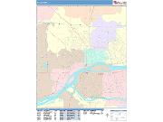 Davenport <br /> Wall Map <br /> Color Cast Style 2024 Map