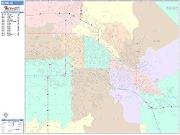 Boise <br /> Wall Map <br /> Color Cast Style 2024 Map