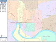 Evansville <br /> Wall Map <br /> Color Cast Style 2024 Map