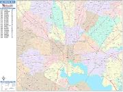 Baltimore <br /> Wall Map <br /> Color Cast Style 2024 Map