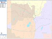 Battle Creek <br /> Wall Map <br /> Color Cast Style 2024 Map