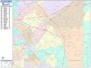 Cherry Hill <br /> Wall Map <br /> Color Cast Style 2024 Map