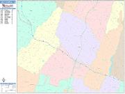 East Orange <br /> Wall Map <br /> Color Cast Style 2024 Map