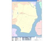 Perth Amboy <br /> Wall Map <br /> Color Cast Style 2024 Map