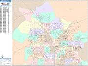 Las Vegas <br /> Wall Map <br /> Color Cast Style 2024 Map