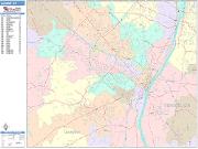 Albany <br /> Wall Map <br /> Color Cast Style 2024 Map