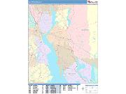 East Providence <br /> Wall Map <br /> Color Cast Style 2024 Map