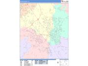 Murfreesboro <br /> Wall Map <br /> Color Cast Style 2024 Map