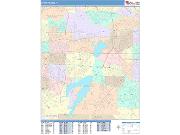 Grand Prairie <br /> Wall Map <br /> Color Cast Style 2024 Map
