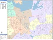 Lewisville <br /> Wall Map <br /> Color Cast Style 2024 Map
