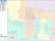 McAllen <br /> Wall Map <br /> Color Cast Style 2024 Map