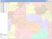 Pearland <br /> Wall Map <br /> Color Cast Style 2024 Map
