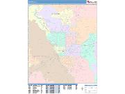 Spokane <br /> Wall Map <br /> Color Cast Style 2024 Map