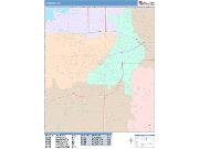 Waukesha <br /> Wall Map <br /> Color Cast Style 2024 Map