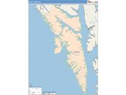 Sitka <br /> Wall Map <br /> Color Cast Style 2024 Map