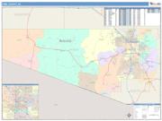 Pima <br /> Wall Map <br /> Color Cast Style 2024 Map