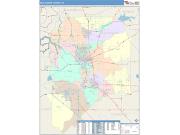 San Joaquin <br /> Wall Map <br /> Color Cast Style 2024 Map