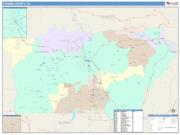Tehama <br /> Wall Map <br /> Color Cast Style 2024 Map