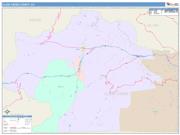 Clear Creek <br /> Wall Map <br /> Color Cast Style 2024 Map