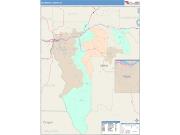Nez Perce <br /> Wall Map <br /> Color Cast Style 2024 Map