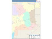 Fayette <br /> Wall Map <br /> Color Cast Style 2024 Map