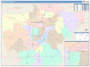 Sangamon <br /> Wall Map <br /> Color Cast Style 2024 Map