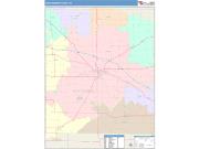 Montgomery <br /> Wall Map <br /> Color Cast Style 2024 Map