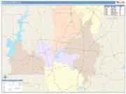 Bienville <br /> Wall Map <br /> Color Cast Style 2024 Map