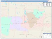 Sibley <br /> Wall Map <br /> Color Cast Style 2024 Map