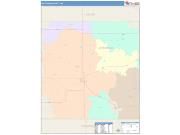 Jefferson <br /> Wall Map <br /> Color Cast Style 2024 Map