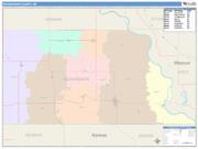 Richardson <br /> Wall Map <br /> Color Cast Style 2024 Map