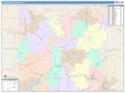 Cattaraugus <br /> Wall Map <br /> Color Cast Style 2024 Map