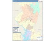 Iredell <br /> Wall Map <br /> Color Cast Style 2024 Map