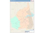McDowell <br /> Wall Map <br /> Color Cast Style 2024 Map