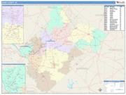 Aiken <br /> Wall Map <br /> Color Cast Style 2024 Map