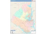 Oconee <br /> Wall Map <br /> Color Cast Style 2024 Map