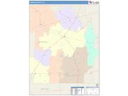 Hardeman <br /> Wall Map <br /> Color Cast Style 2024 Map